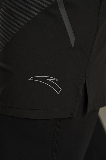 Тайтсы мужские Anta Running 2in1 Black - Фото 10 большая