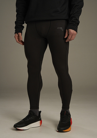 Тайтсы мужские Anta Running Black - Фото 4 большая
