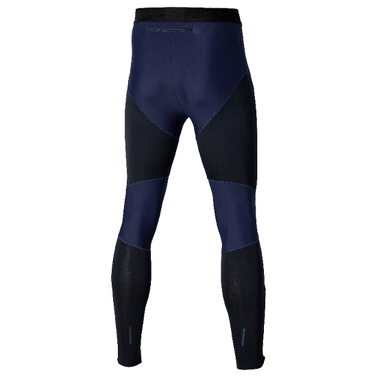 Тайтсы мужские Mizuno Tech Thermal Charge Baritone Blue - Фото 2 большая
