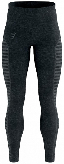 Тайтсы мужские Compressport Winter Run Black - Фото 1 большая