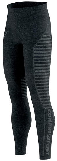 Тайтсы мужские Compressport Winter Run Black - Фото 2 большая