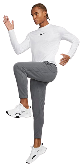 Брюки мужские Nike Pro Iron Grey/Black/Black - Фото 5 большая