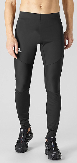 Тайтсы мужские Salomon Trail Runner WS Black - Фото 2 большая