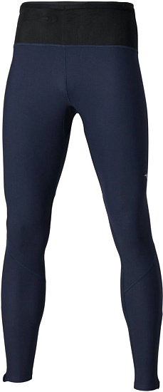Тайтсы мужские Mizuno Trail Multipocket Baritone Blue - Фото 1 большая