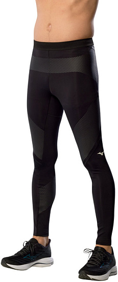 Тайтсы мужские Mizuno Tech Biogear Sonic Black - Фото 5 большая