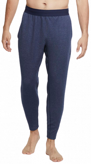 Брюки мужские Nike Yoga Midnight Navy/Heather/Black - Фото 1 большая