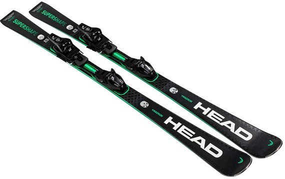 Горные лыжи Head Supershape e-Magnum SW BB-PR с креплениями Prd 12 Gw Brake 85 [F] Black/Green - Фото 4 большая
