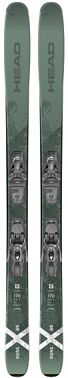 Горные лыжи Head Kore X 85 LYT-PR с креплениями Prw 11 Gw Brake 90 [G] Green/White - Фото 1 большая