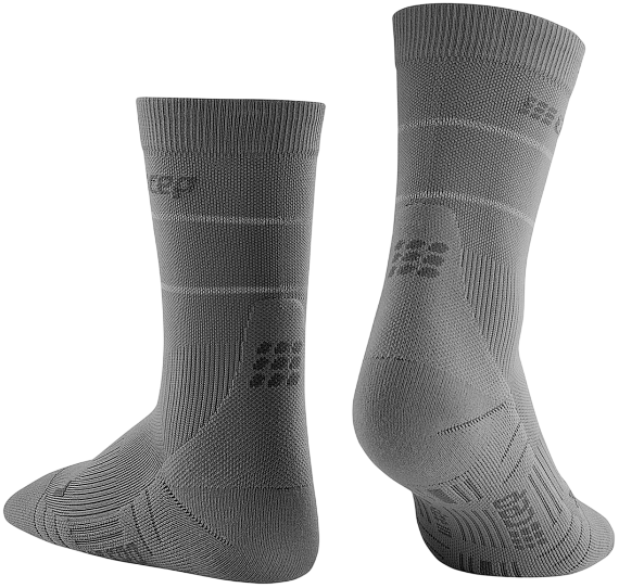 Носки женские CEP C103RW Reflective Compression Mid Cut Grey - Фото 2 большая