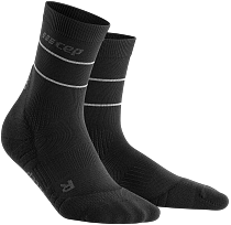Носки женские CEP C103RW Reflective Compression Mid Cut Black
