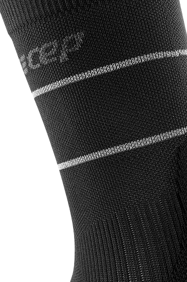 Носки женские CEP C103RW Reflective Compression Mid Cut Black - Фото 4 большая