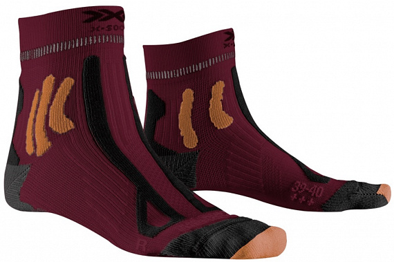 Носки мужские X-Socks Trail Run Energy 4.0 Namib Red/Trick Orange - Фото 1 большая
