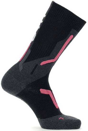 Носки женские UYN Ski Cross Country 2In Black/Pink - Фото 2 большая