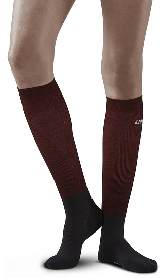 Носки женские CEP CR212W Infrared Recovery Compression Tall Black/Red - Фото 3 большая