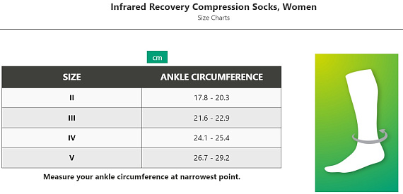 Носки женские CEP CR212W Infrared Recovery Compression Tall Black/Red - Фото 5 большая