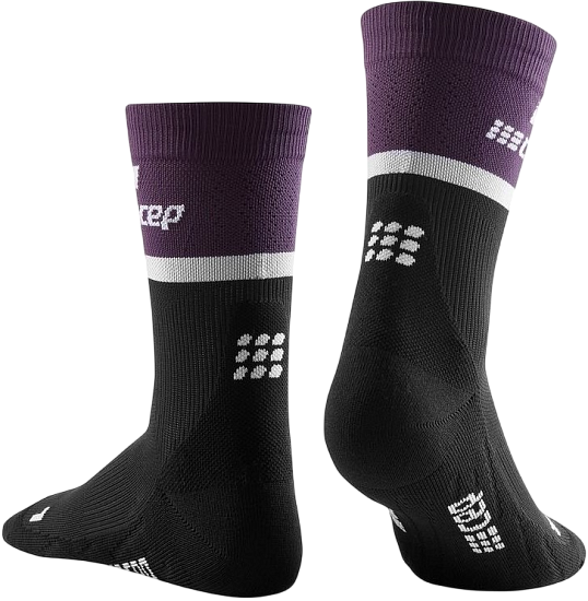 Носки мужские CEP C104M The Run Compression Mid Cut Violet/Black - Фото 2 большая