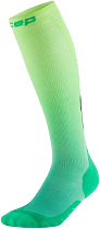 Носки мужские CEP C12EM Core Run Edt. Gradient Compression Tall 5.0 Green/Lime Fade