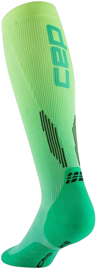 Носки мужские CEP C12EM Core Run Edt. Gradient Compression Tall 5.0 Green/Lime Fade - Фото 2 большая
