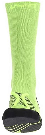 Носки мужские UYN Run Super Fast Mid Green/Yellow - Фото 3 большая