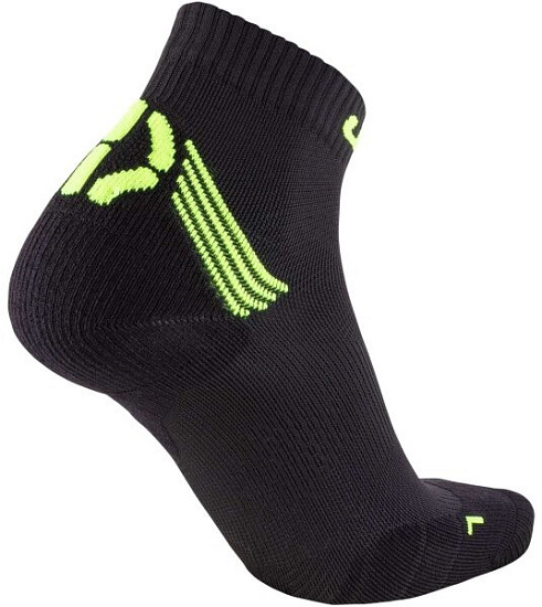 Носки мужские UYN Run Veloce Black/Yellow Fluo - Фото 2 большая