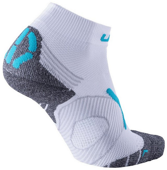 Носки женские UYN Run Super Fast White/Turquoise - Фото 2 большая