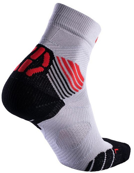 Носки мужские UYN Run Trail Challenge Pearl Grey/Red - Фото 2 большая