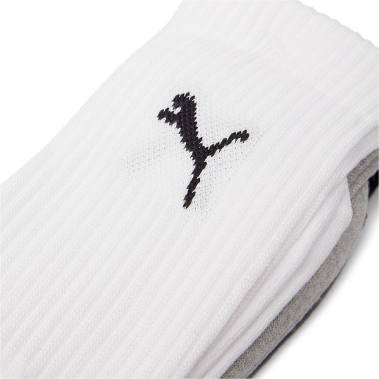 Носки Puma Crew 3P White/Grey/Black - Фото 2 большая