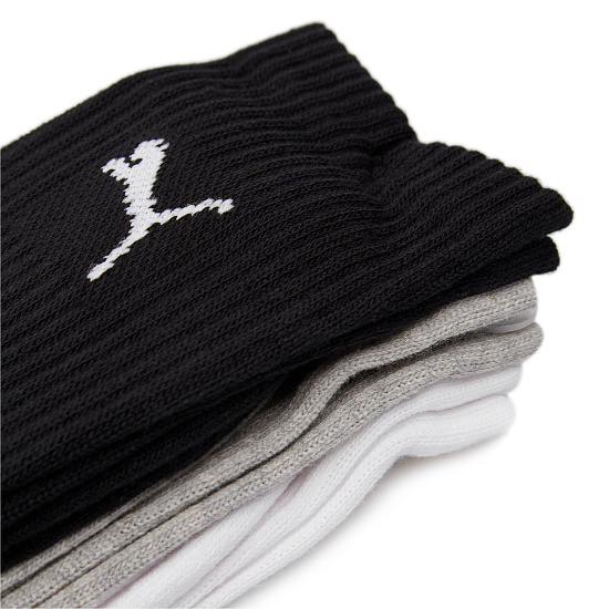 Носки Puma Crew 3P White/Grey/Black - Фото 3 большая