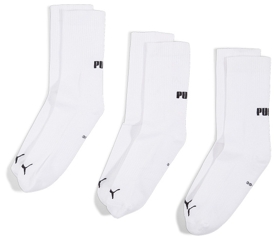 Носки Puma New Generation Cushioned Crew 3P White - Фото 1 большая