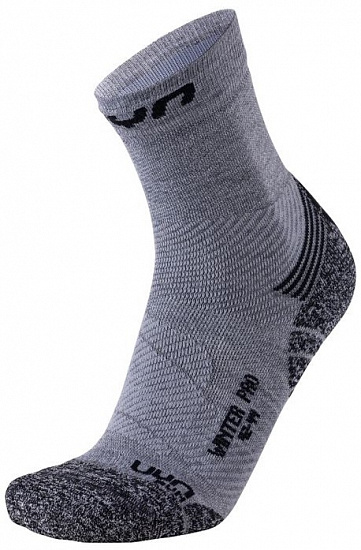 Носки мужские UYN Winter Pro Run Grey/Black - Фото 1 большая