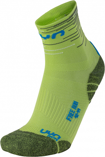 Носки мужские UYN Free Run Green Lime/French Blue - Фото 1 большая