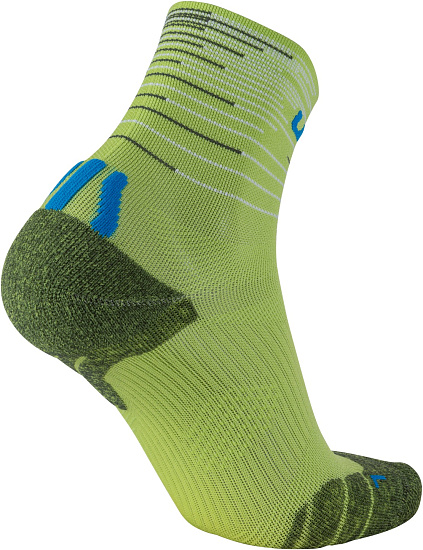 Носки мужские UYN Free Run Green Lime/French Blue - Фото 2 большая