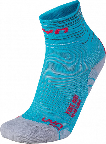 Носки женские UYN Free Run Turquoise/Coral - Фото 1 большая