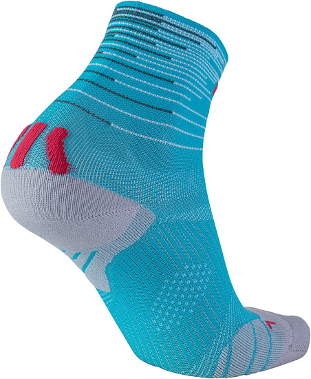 Носки женские UYN Free Run Turquoise/Coral - Фото 2 большая