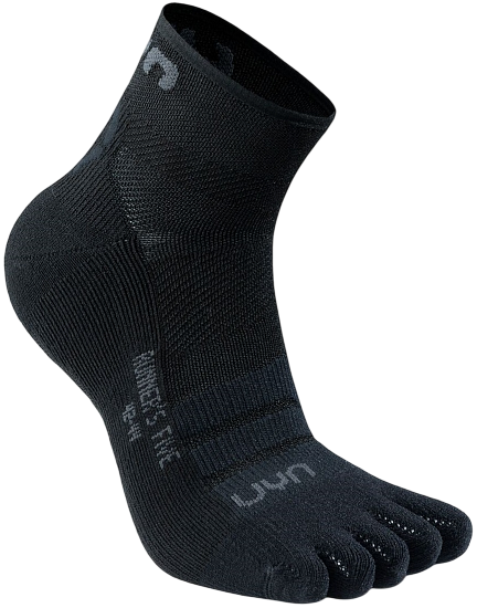 Носки мужские UYN Runner'S Five Low Cut Black - Фото 1 большая