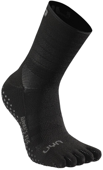 Носки UYN Runner'S Five Grip Black - Фото 1 большая