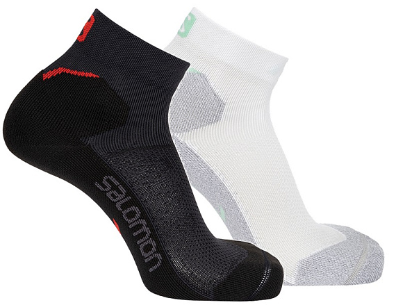 Носки Salomon Speedcross Ankle 2PP Ebony/White - Фото 1 большая