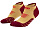 Носки женские CEP C005W Run No Show Marigold/Burgundy - Фото 3 малая
