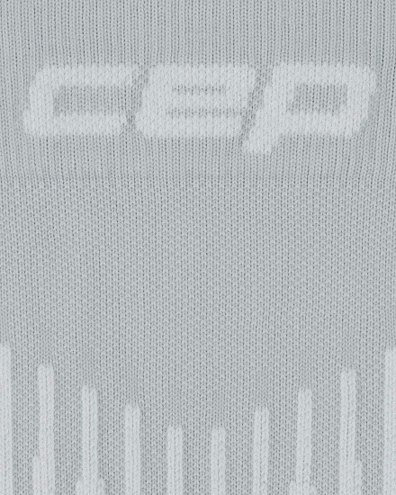 Носки женские CEP C225W Core Run Merino Tall Compression Grey/White - Фото 4 большая