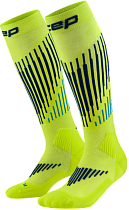 Носки женские CEP C225W Core Run Merino Tall Compression Lime/Blue