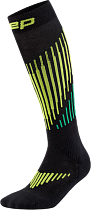 Носки мужские CEP C225M Core Run Merino Tall Compression Black/Lime