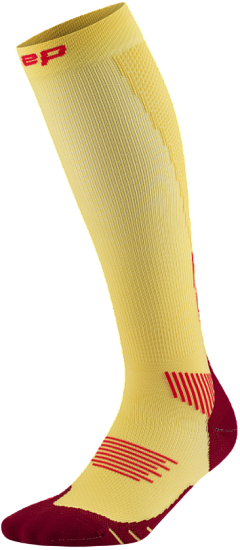 Носки мужские CEP C125M Core Run Tall 5.0 Marigold/Burgundy - Фото 1 большая