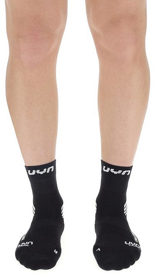 Носки мужские UYN Run Trail Challenge Black/White - Фото 3 большая