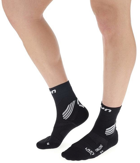 Носки мужские UYN Run Trail Challenge Black/White - Фото 5 большая