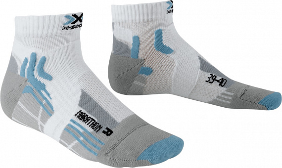 Носки женские X-Socks Marathon White/Sky Blue - Фото 1 большая