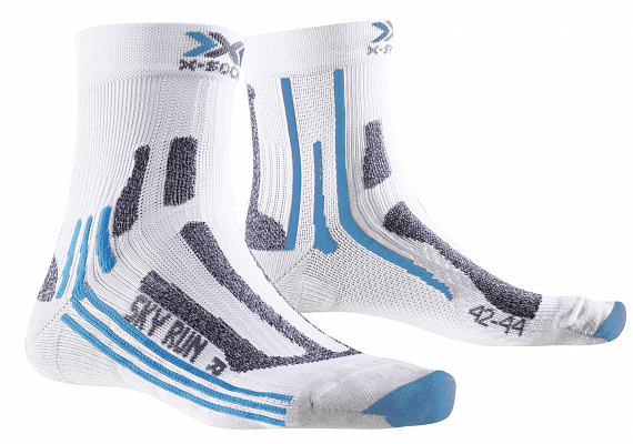Носки женские X-Socks Sky Run Two White/Turquoise - Фото 1 большая