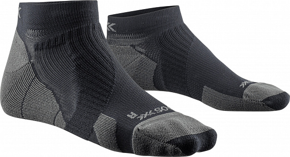 Носки X-Socks Run Perform Low Cut Black/Charcoal - Фото 1 большая