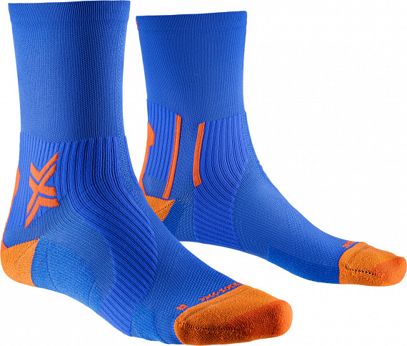 Носки X-Socks Run Perform Crew Twyce Blue/Orange - Фото 1 большая