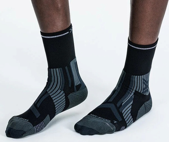 Носки X-Socks Trailrun Expert Crew Black/Charcoal - Фото 2 большая
