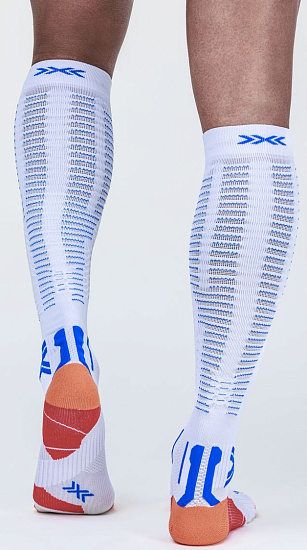Носки X-Socks Run Expert Effektor Otc White/Orange/Twyce Blue - Фото 2 большая